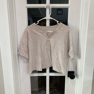 Tan Crop Top Size Medium
